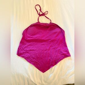Kenneth Cole Reaction pink bandeau bikini top